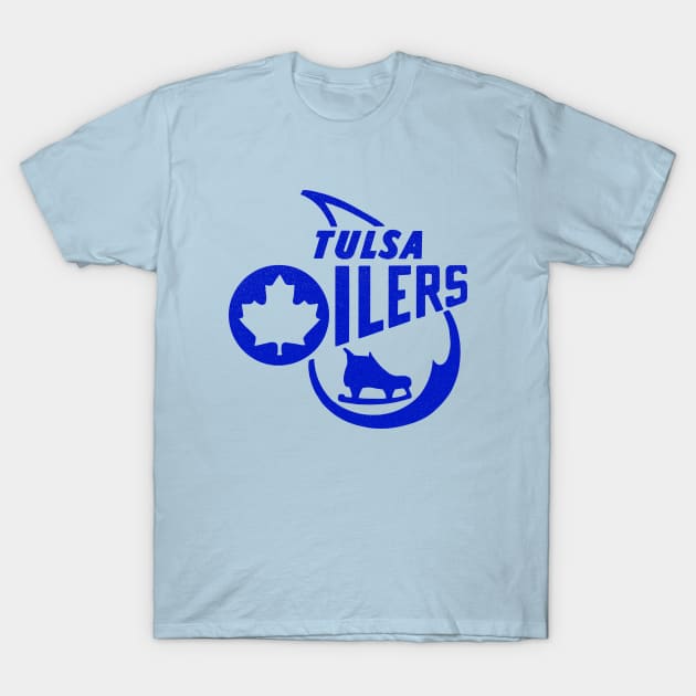 Defunct Tulsa Oilers Hockey 1982 T-Shirt by LocalZonly